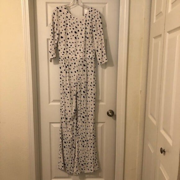 Wildfox Solid Confetti Jumpsuit Vanilla Latte New Small - Picture 2 of 10